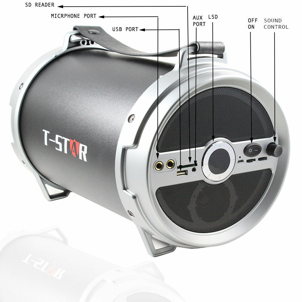 T-1260 Portable FM USB Wireless Speaker