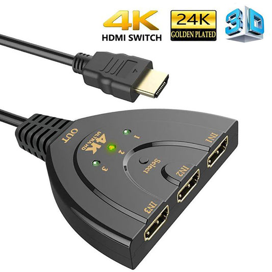 HDMI Switch 4K 2.0 Cable Auto Splitter Switcher
