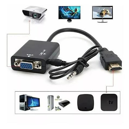 VGA To HDMI Converter 1080P HD Adapter