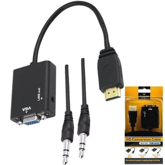 VGA To HDMI Converter 1080P HD Adapter