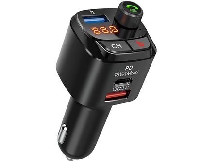 M25 PD Bluetooth Car Adapter FM Transmitter USB AUX Radio