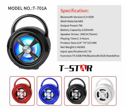 T-701A FM USB Mini Wireless Speaker